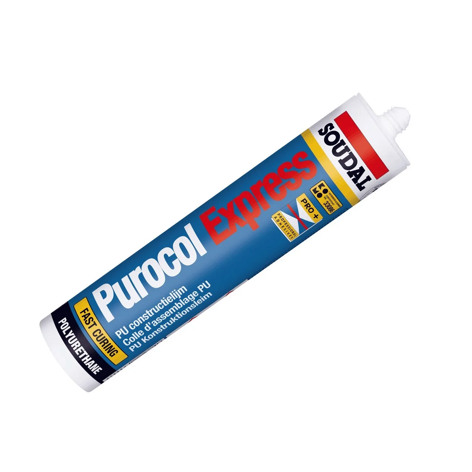 Soudal PU-Holzkleber Seitenansicht 355 g