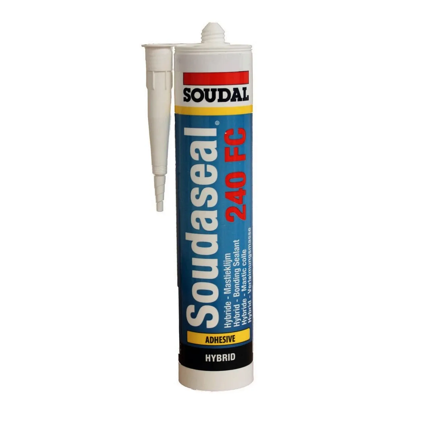 Soudal Soudaseal 240FC Klebedichtstoff dauerelastisch 290 ml, weiße Kartusche mit Düse